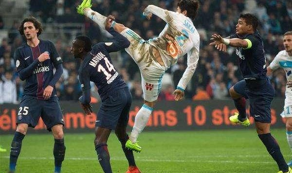  法甲豪门碰撞，巴黎圣日耳曼横扫马赛